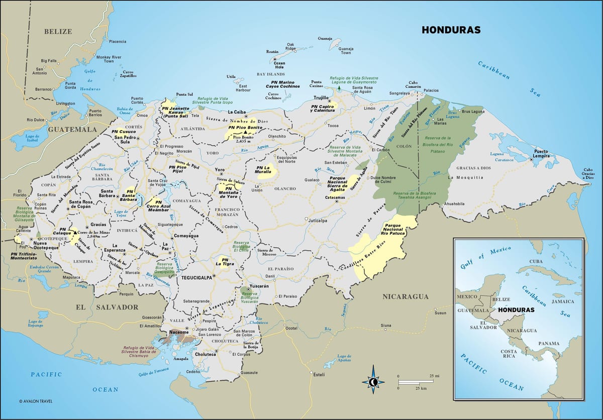 kat jeyografik nan Ondiras wout